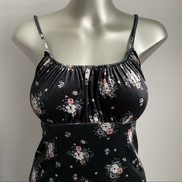 Hollister Black Dress with Florals Small - Picture 3 of 6